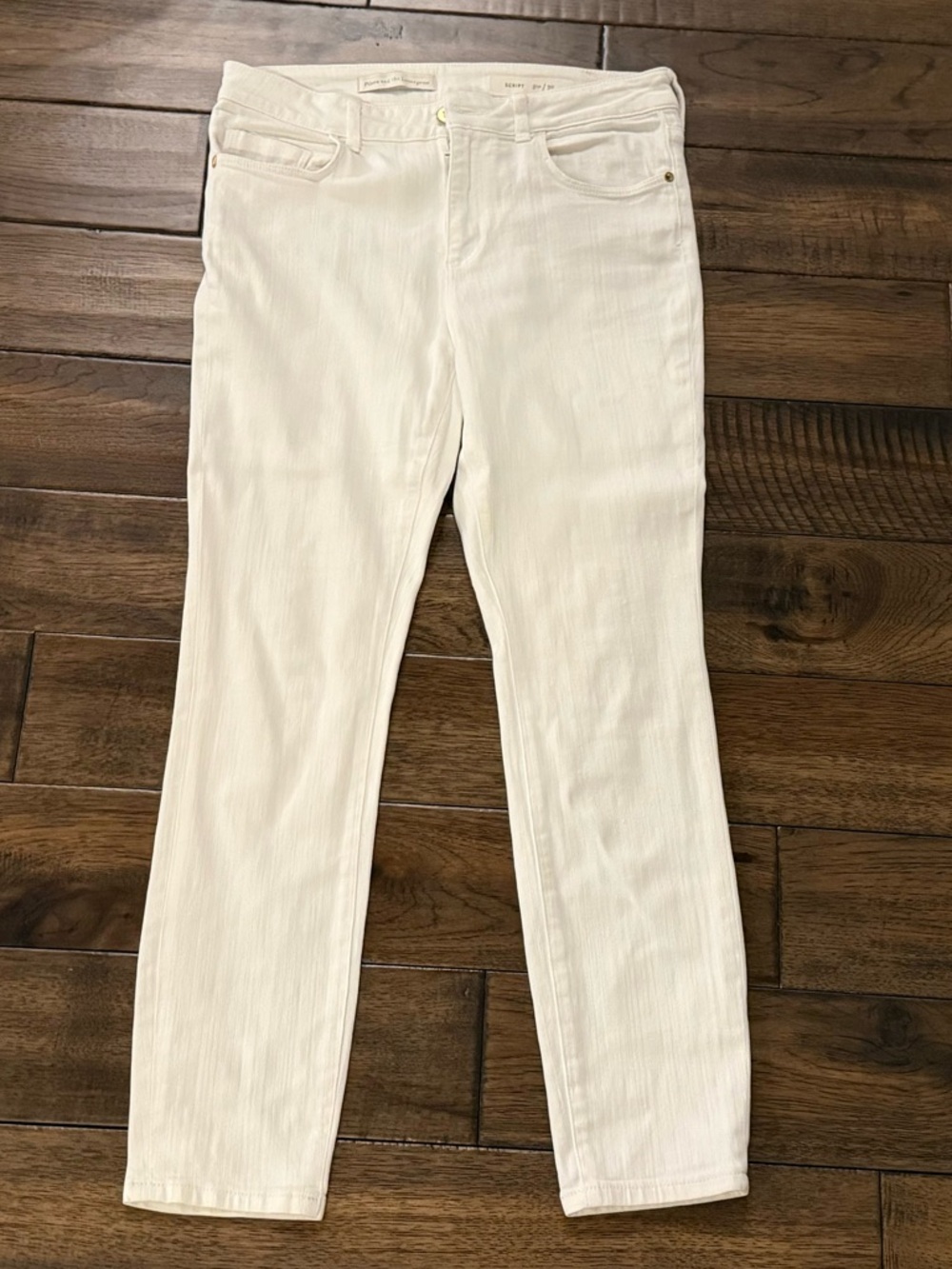 Pilcro and the Letterpress Women’s White Jeans